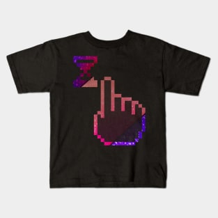 Computer Multicolor galaxy gradient Mouse Cursor Design Kids T-Shirt